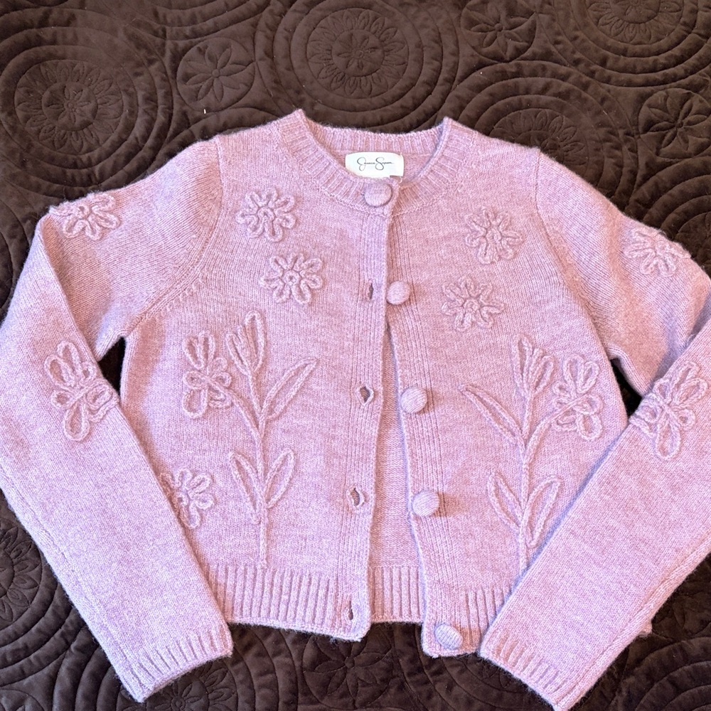 Jessica Simpson Mauve Cardigan, xs